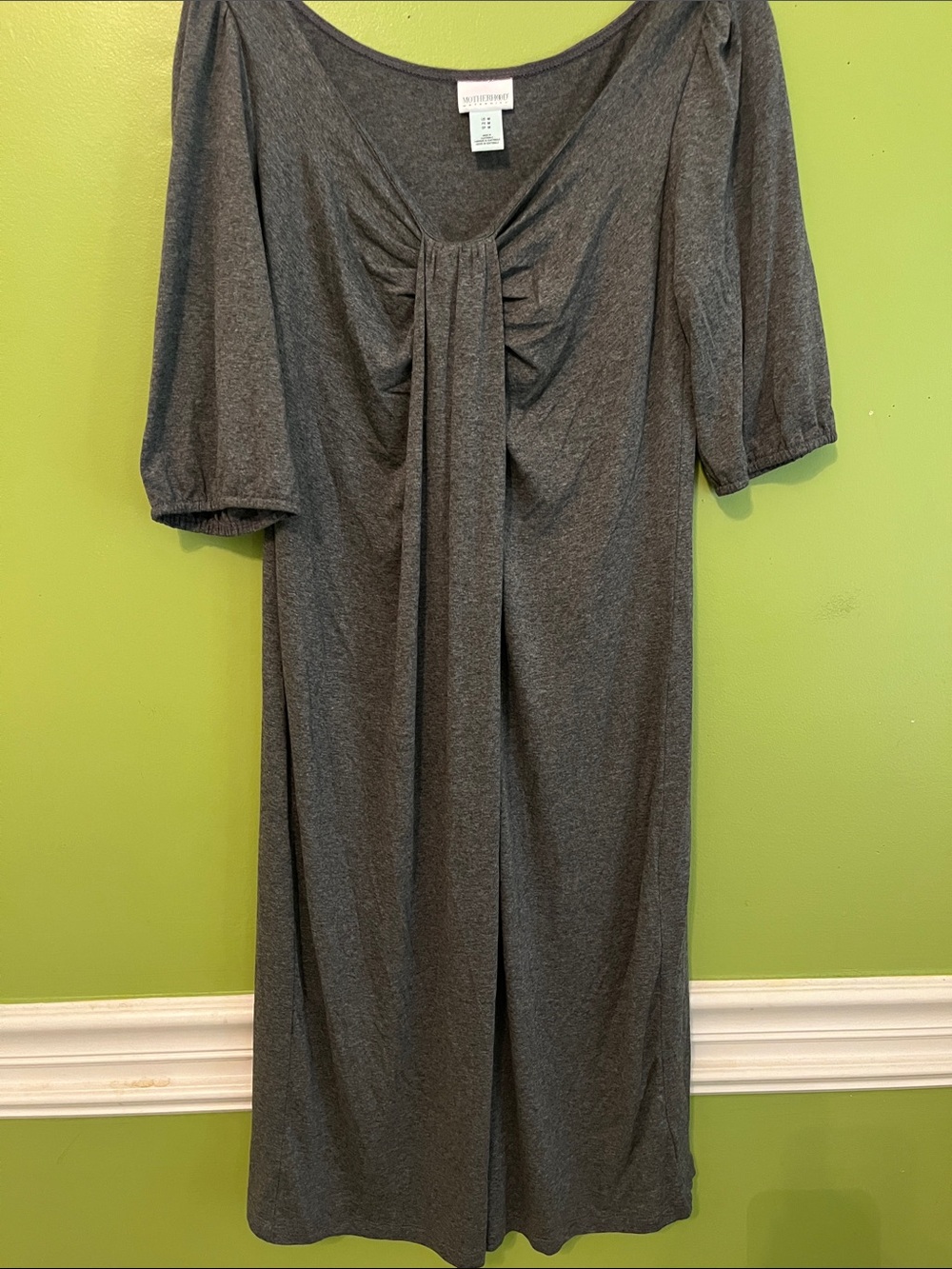 Motherhood Maternity Soft Jersey Dress with Waterfall Front